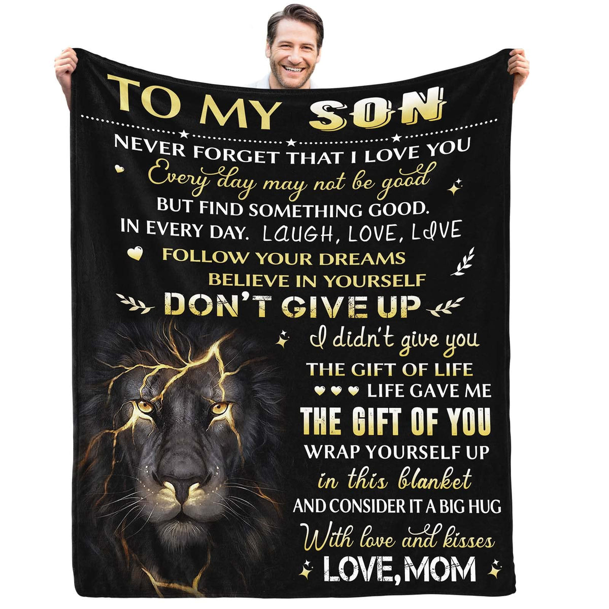 Son Gifts From Mom Blanket Gifts For Son From Mom Son Blanket From Mom To My Son Blanket From Mom Birthday Valentines Day Gradua