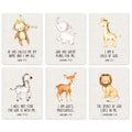 Andaz Press Christian Bible Verses Quotes Nursery Kids Room Unframed Hanging Wall Art Poster Home Decor, 8.5x11-inch, Jungle Saf