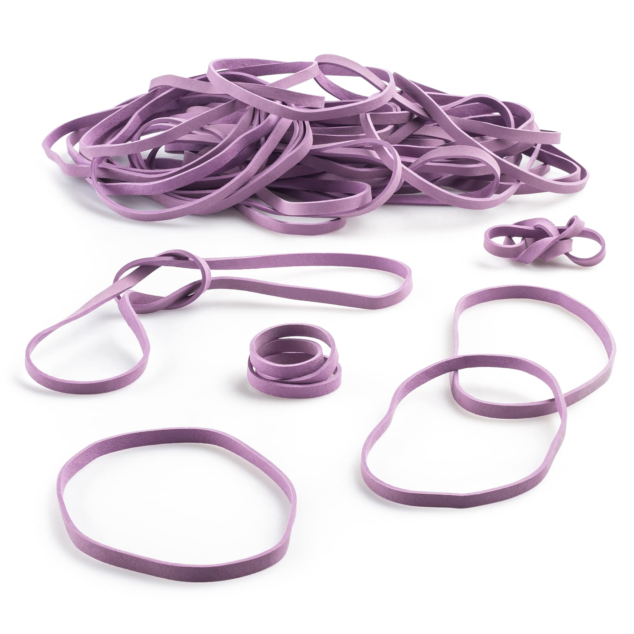 Plasticmill Rubber Bands - #33 Size - Lavender Rubberbands - 2Lb/1000 Count