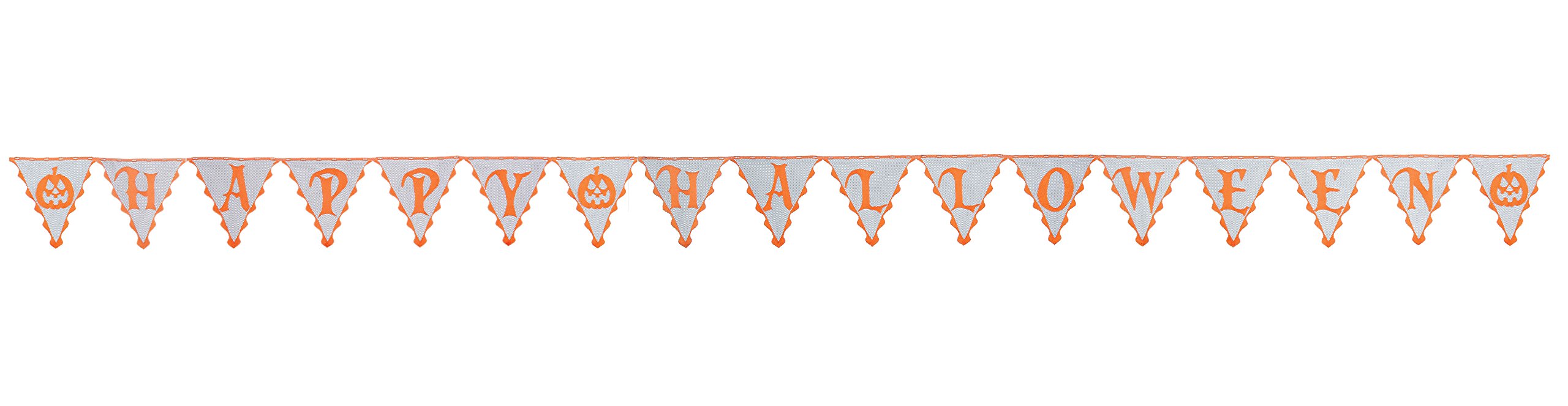 Heritage Lace Frightful ''Happy Halloween'' Pennant Banner , 5 Yards X 11''
