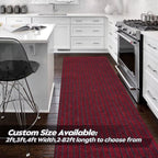 Gotohipi Runner Rug 3'X59'Indoor Outdoor Utility Carpet,Area Rugs With Non Slip Rubber Backing For Hallway Kitchen Entryway Balc