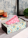 Reinvention Factory Tissue Box Holder For Home/Car/Kitchen/Bathroom Made Of Mdf Wood With Morris Design