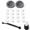 2pcs Espresso Cleaning Discs with Brush, 16pcs Cleaning Tablets