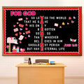 Valentine'S Day Jesus Religious Bulletin Board Christian Classroom Decorations Valentines Letter Heart Mailbox Cutouts Sunday Sc