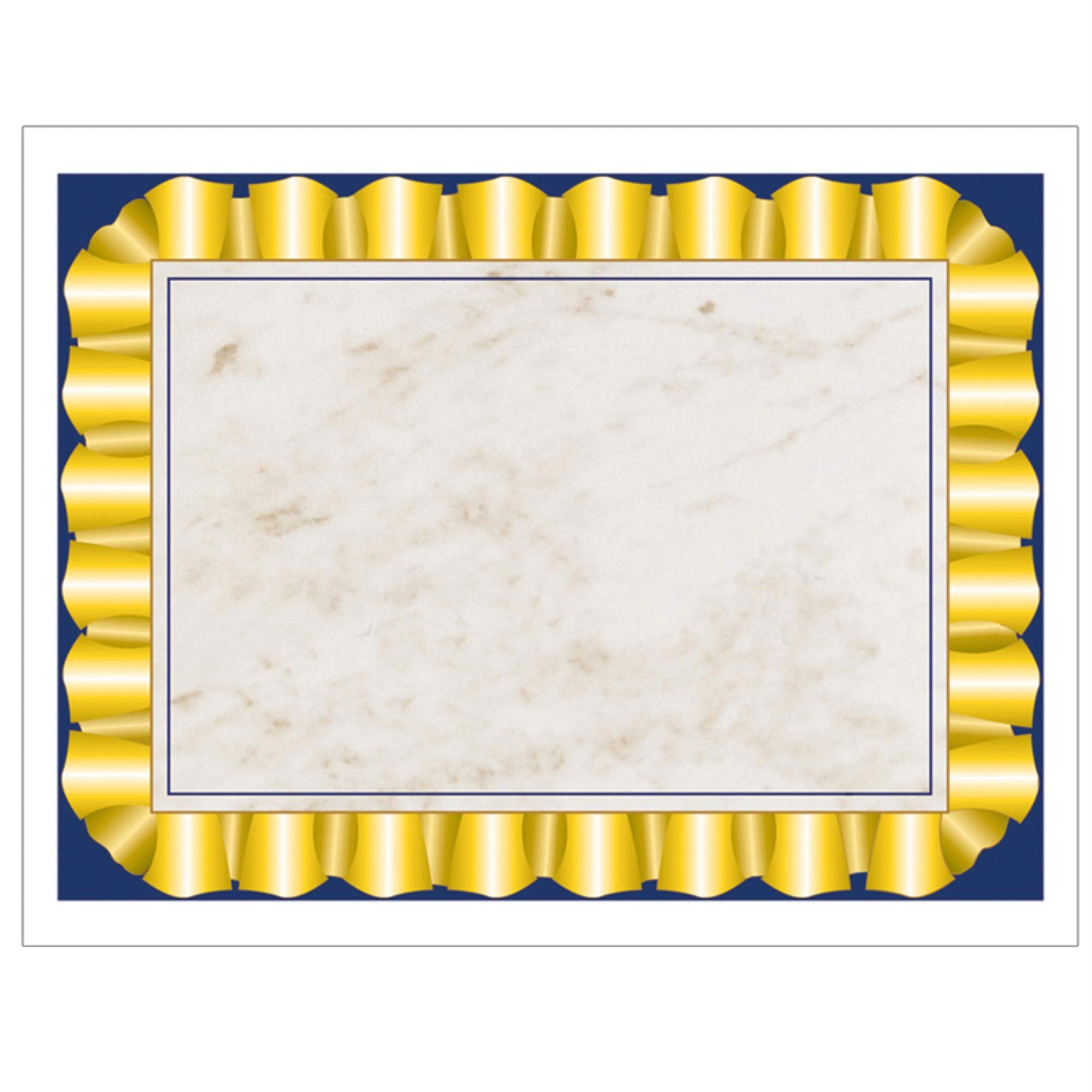 Gold Ribbon Certificate Border