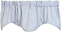 Decorative Things Window Treatments Valance Curtains Kitchen Curtains Window Valances or Living Room Curtains Ticking Stripe Blu