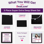 Twin Xl Sheets Deep Pockets - 21    Twin Xl Deep Pocket Sheets - [3 Piece Set] Oversize Flat Sheet, Fitted Sheet And 1 Zipperede