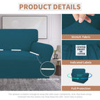 Easy-Going 100% Waterproof Chair Couch Cover, Dual Waterproof Sofa Cover, Stretch Jacquard Sofa Slipcover, Leakproof Furniture Protector For Kids, Pets, Dog And Cat (Chair, Peacock Blue)