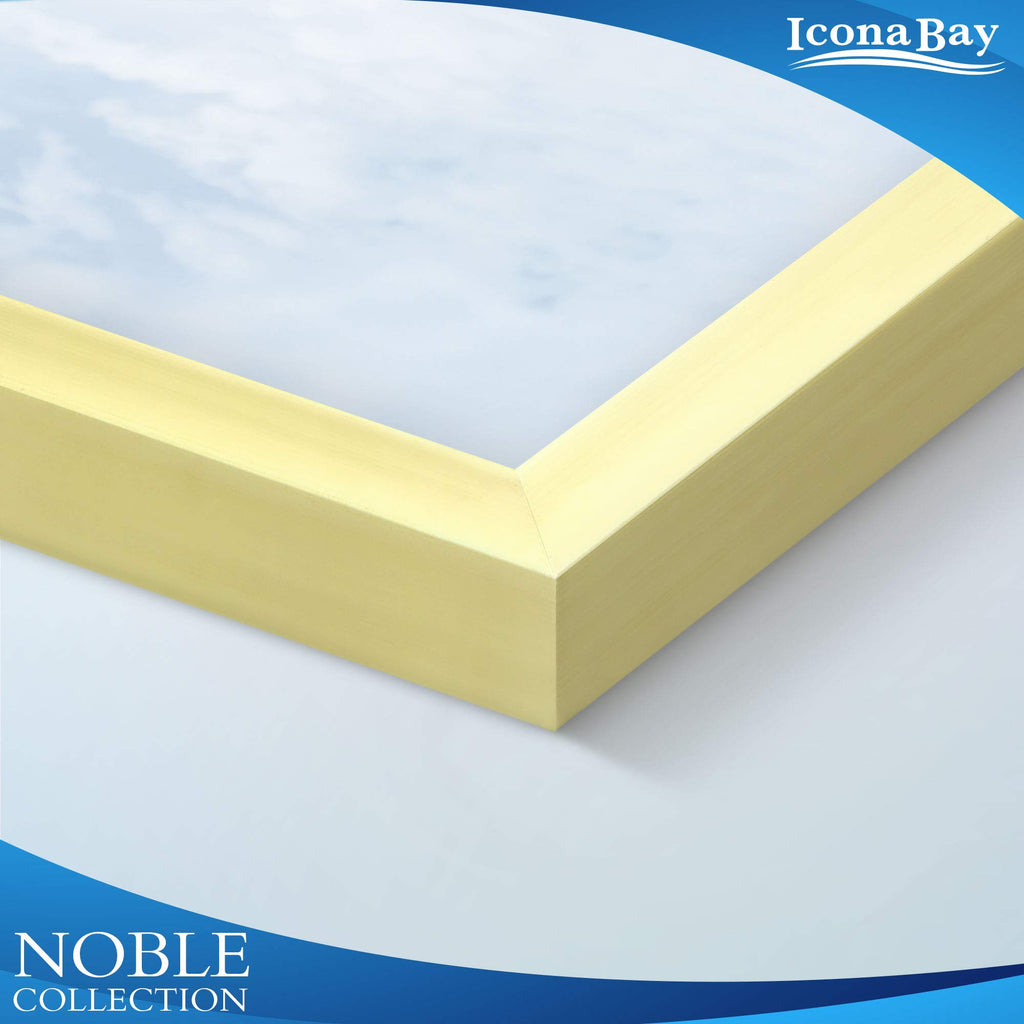 Icona Bay 4X6 Picture Frames (Gold, 6 Pack), Modern Professional Frame Set, Noble Collection