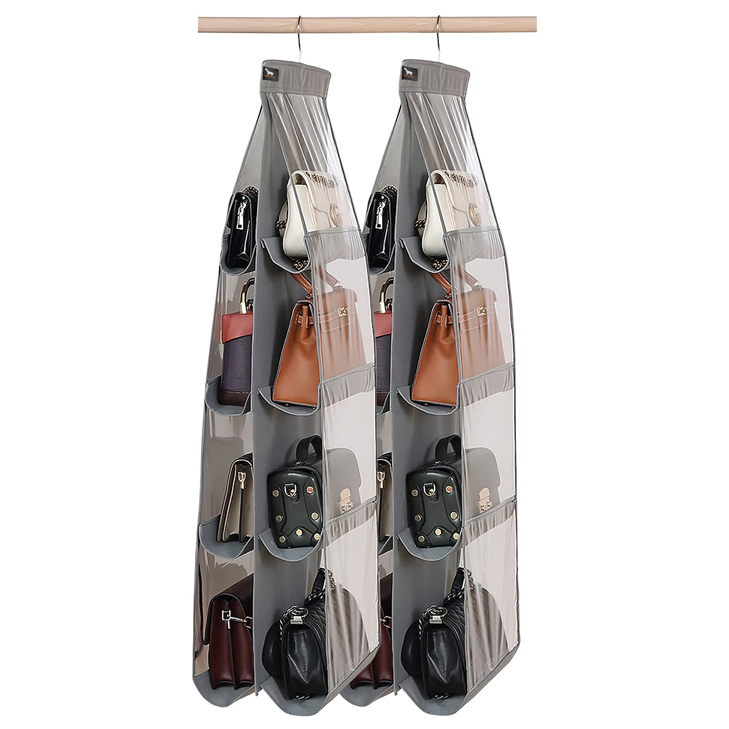 zebricolo Purse Organizer - 2 Pack, Purse Hanger? Heavy Duty?Purse Organizer for Closet?Thicken Metal Hooks,Hand Bag Storage Org