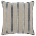 Kosas Home Demi 20X20 Square Linen & Cotton Throw Pillow In Blue/Natural