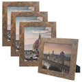 Golden State Art, 8x10 Picture Frame - Country Wood Grain Style - Tabletop Display, Back Hangers for Wall Display - Great for Ph