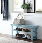 Convenience Concepts Oxford Utility Mudroom Bench, Sea Foam