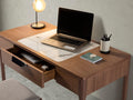 Neos Modern Furniture Wood Office Desk W/Marble Piece Surface