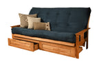 Kodiak Furniture Monterey Storage Frame With Fabric Mattress In Blue/Butternut