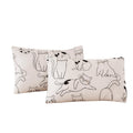 Ecocott 2 Pack Pillowcase Queen Size, Cartoon Cats Pattern Pillow Cases Set, 100% Cotton Pillow Covers With Envelope Closure (Qu