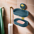 UMAI Soap Holder | 2Tier Bathroom Soap Tray | Kitchen Sink Dish | Wash Basin SoapHolder | Hanging Sink Organizer Plate | Self A