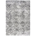 Rizzy Home Alora Decor Midnight 7'10" X 10'6" Geometric Charcoal/Ivory Area Rug