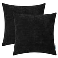 Hwy 50 Navy Blue Throw Pillow Covers 20X20 Inch For Couch Sofa Living Room, Chenille Soft Comfy Solid Decorative Square Throw Pi