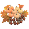 Ghrdopy Fake Pumpkins, 21 Pcs Plastic Pumpkins, Artificial Pumpkins for Decorating Thanksgiving Halloween Seasonal Holiday Decor