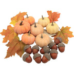 Ghrdopy Fake Pumpkins, 21 Pcs Plastic Pumpkins, Artificial Pumpkins for Decorating Thanksgiving Halloween Seasonal Holiday Decor