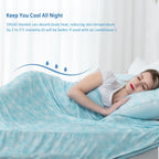 Oigae Cooling Blanket With Double Sided Cold Effect Bed Throw For Hot Sleepers Night Sweats,Japanese Q-Max 0.5 Mica Cooling Fibe