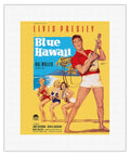 Elvis Presley in Blue Hawaii - Vintage Film Movie Poster by Rolf Goetze c.1961 - Fine Art Rolled Canvas Print (Unframed) 11in x 