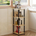 Home Cube 4 Tier Standing Shelf, Kitchen Storage Rack, Multipurpose Storage Rack, Bookshelf, Shoe Stand, Sofa Side Table, Kitche