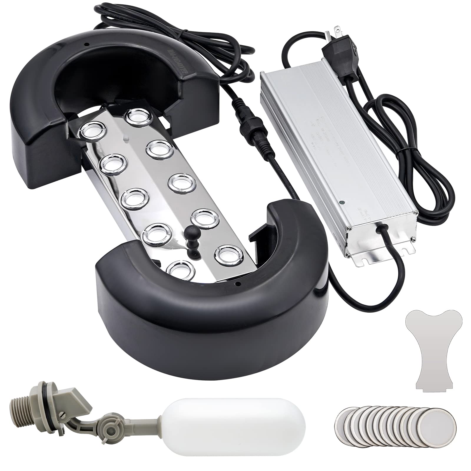 Naoedeah Mist Maker Ultrasonic Fogger 10 Head Mister Foggers With Float Pond Foggers Mist Maker Fogger Decoration Terrarium Aqua