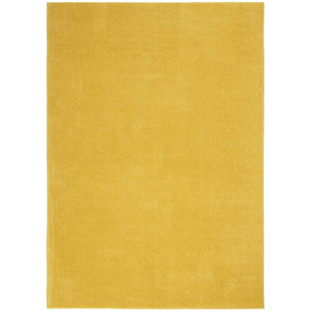 Nourison Essentials Indoor/Outdoor Yellow 5' X 7' Area Rug, Easy -Cleaning, Non Shedding, Bed Room, Living Room, Dining Room, Backyard, Deck, Patio (5X7)