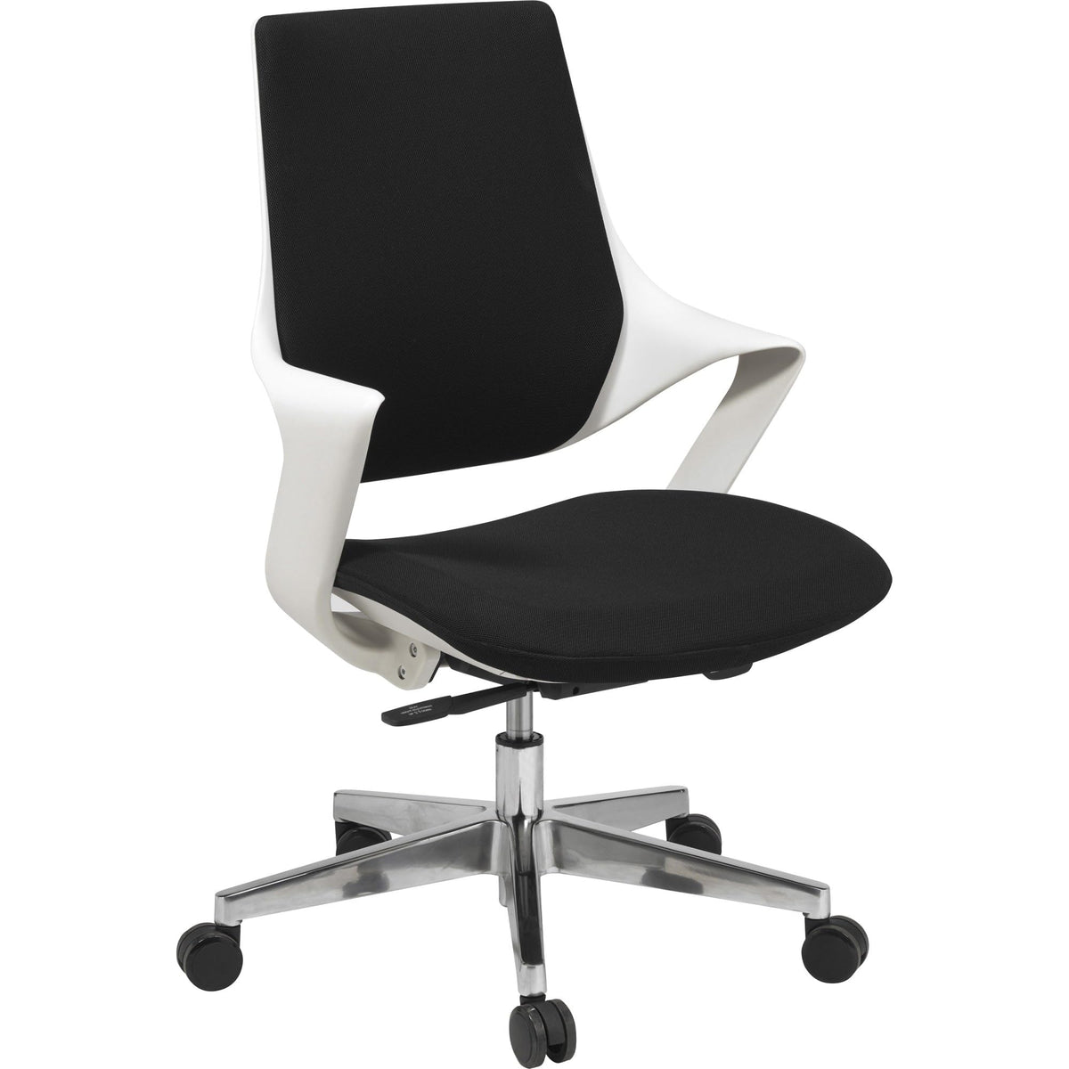 Lorell Poly Shell Conference Task Chair, Black/White