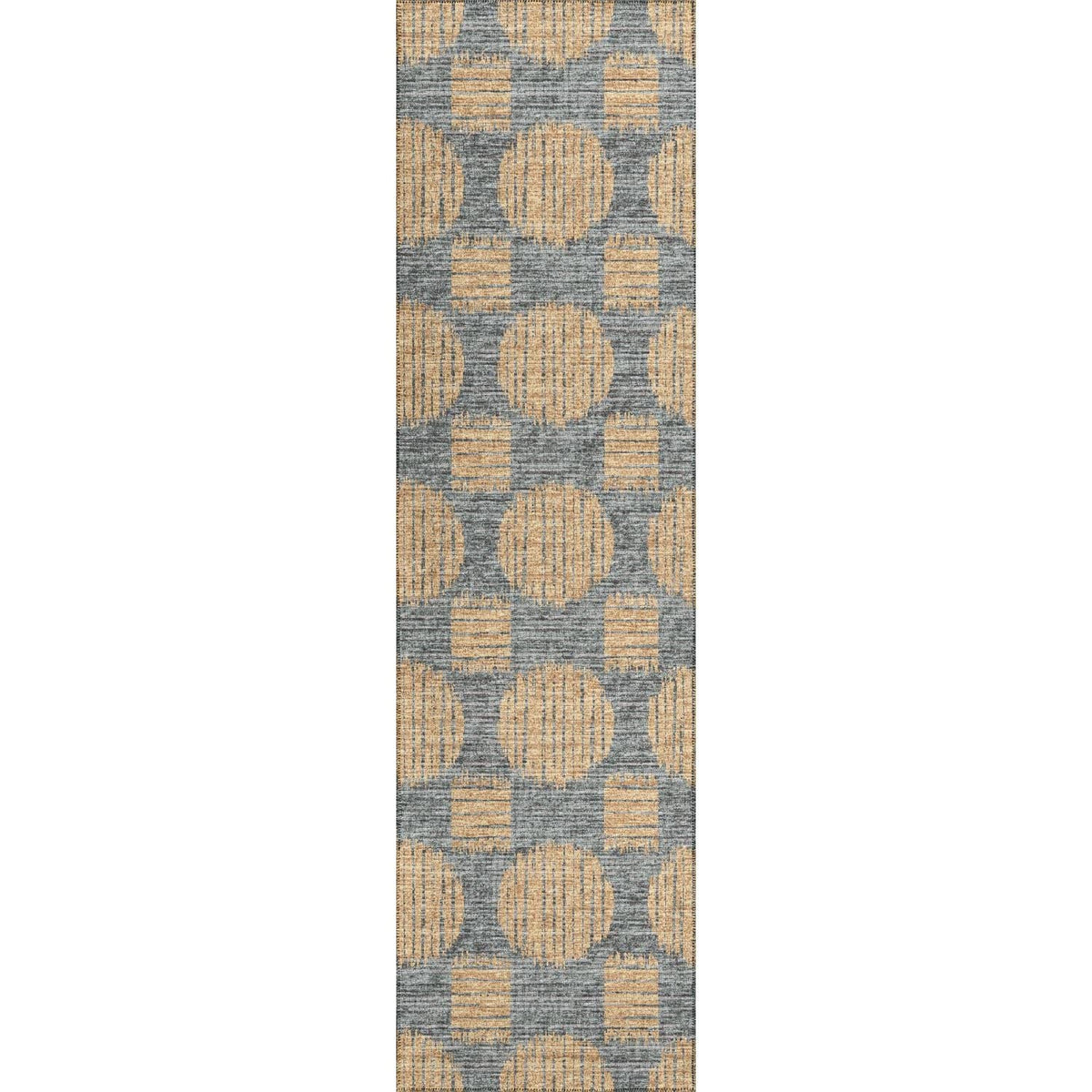 Sedona Sn13 Gold Contemporary Rug Runner 2' 3&quot; X 7 ' 6&quot;