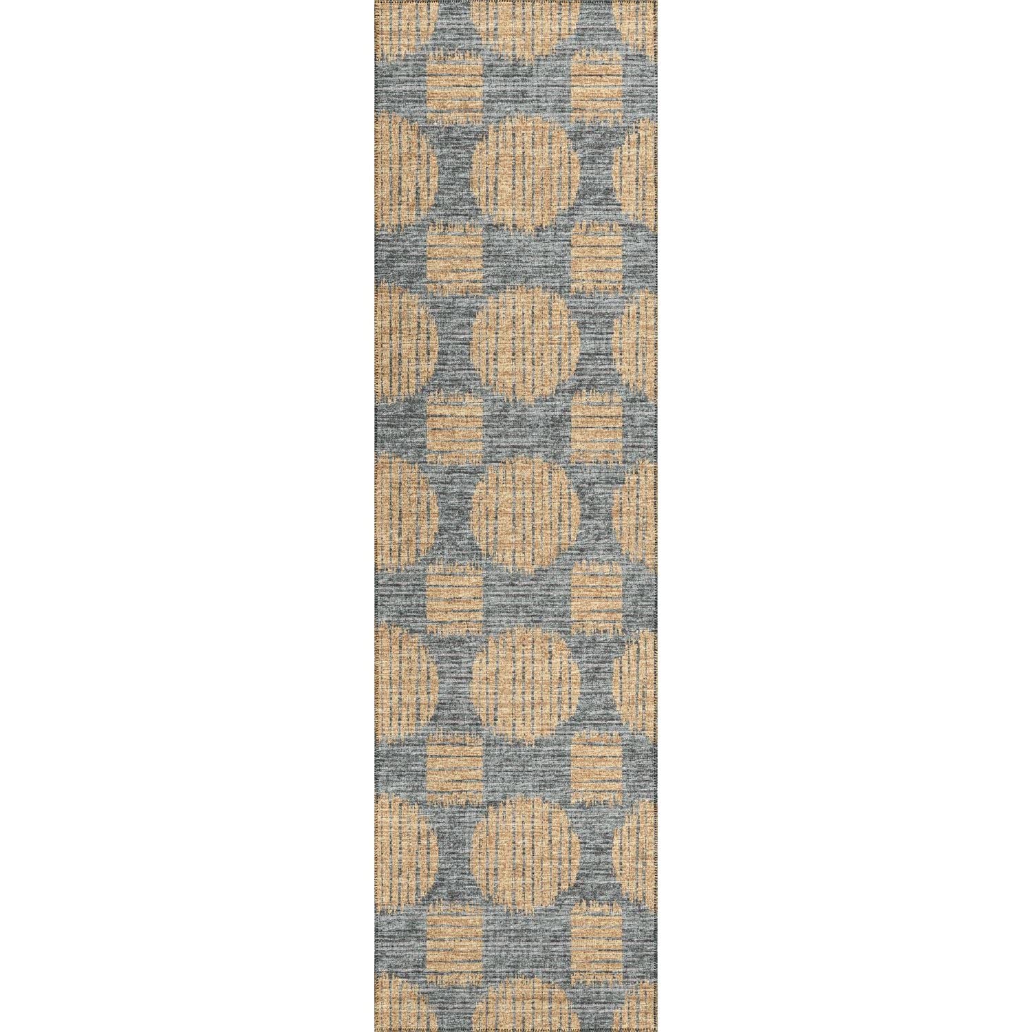 Sedona Sn13 Gold Contemporary Rug Runner 2' 3" X 10'