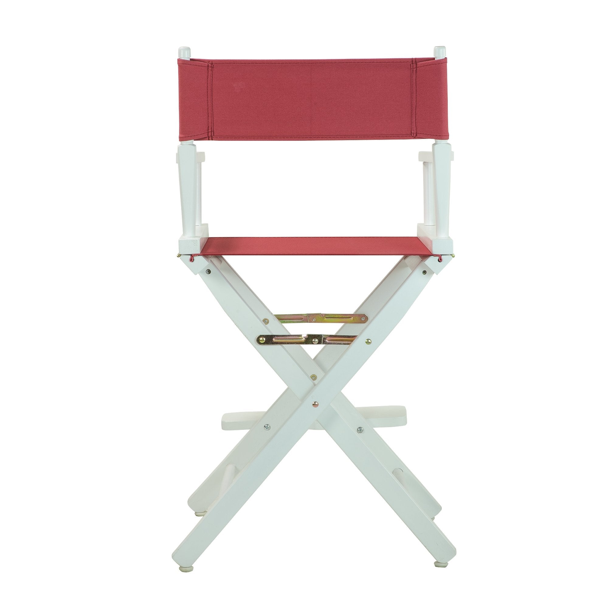 Casual Home 24&quot; Director's Chair White Frame with Burgundy Canvas, Counter Height