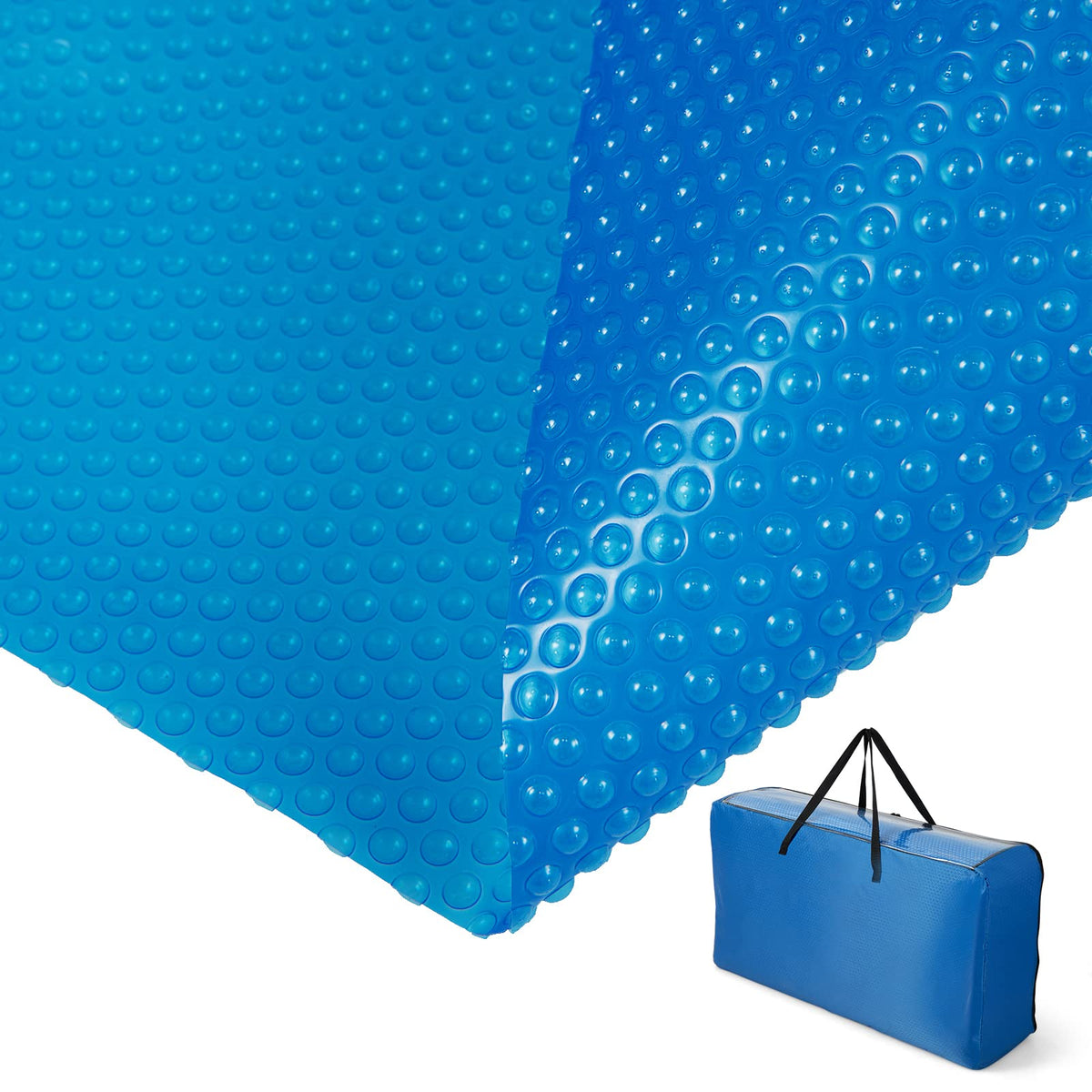 Goplus Pool Cover, 18 X 36 Ft Solar Blanket With Carrying Bag For In-Ground And Above-Ground Swimming Pools, Rectangle Hot Tub S