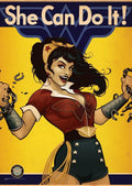 MIGHTYPRINT DC Comics - Bombshell Wonder Woman - Justice League - Durable 17    x 24 Wall Art - NOT Made of Paper - Officially L