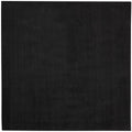 Nourison Essentials Indoor/Outdoor Black 7' X Square Area Rug, Easy Cleaning, Non Shedding, Bed Room, Living Room, Dining Room,
