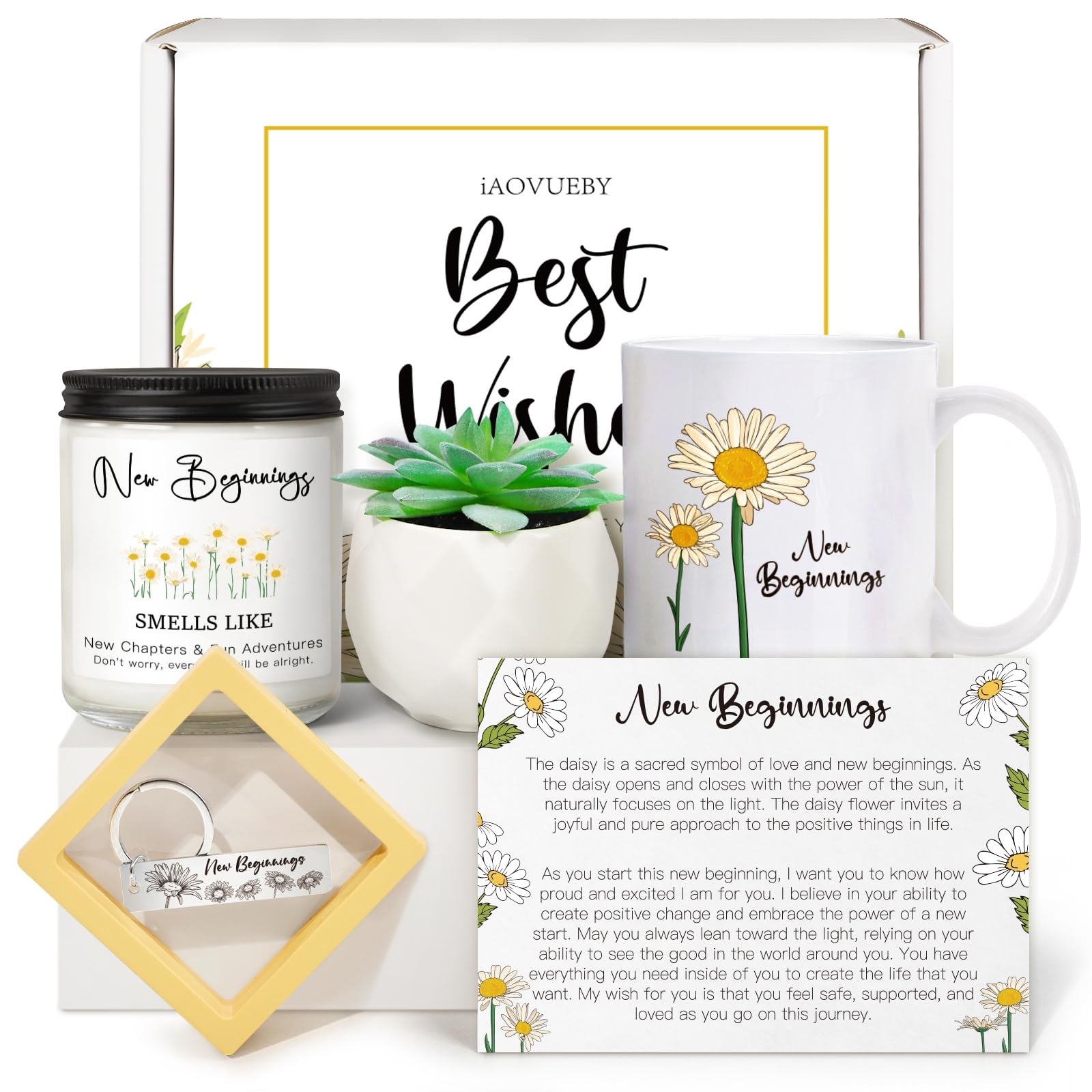 New Beginnings Box Gifts for Women, Farewell Gifts For Coworkers, Self, New Job Going Away Break Up Divorce Goodbye Good Luck Gi