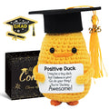 Irichba Graduation Gifts Set Class Of 2025 - Inspirational Positive Duck With Cap And Greeting Card - Handmade Emotional Support