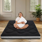 DoCred Japanese Futon Floor Mattress Twin Size 39''x 80'', Floor Mattress Pad, Foldable Tatami Mat Portable Dormitory Sleeping P