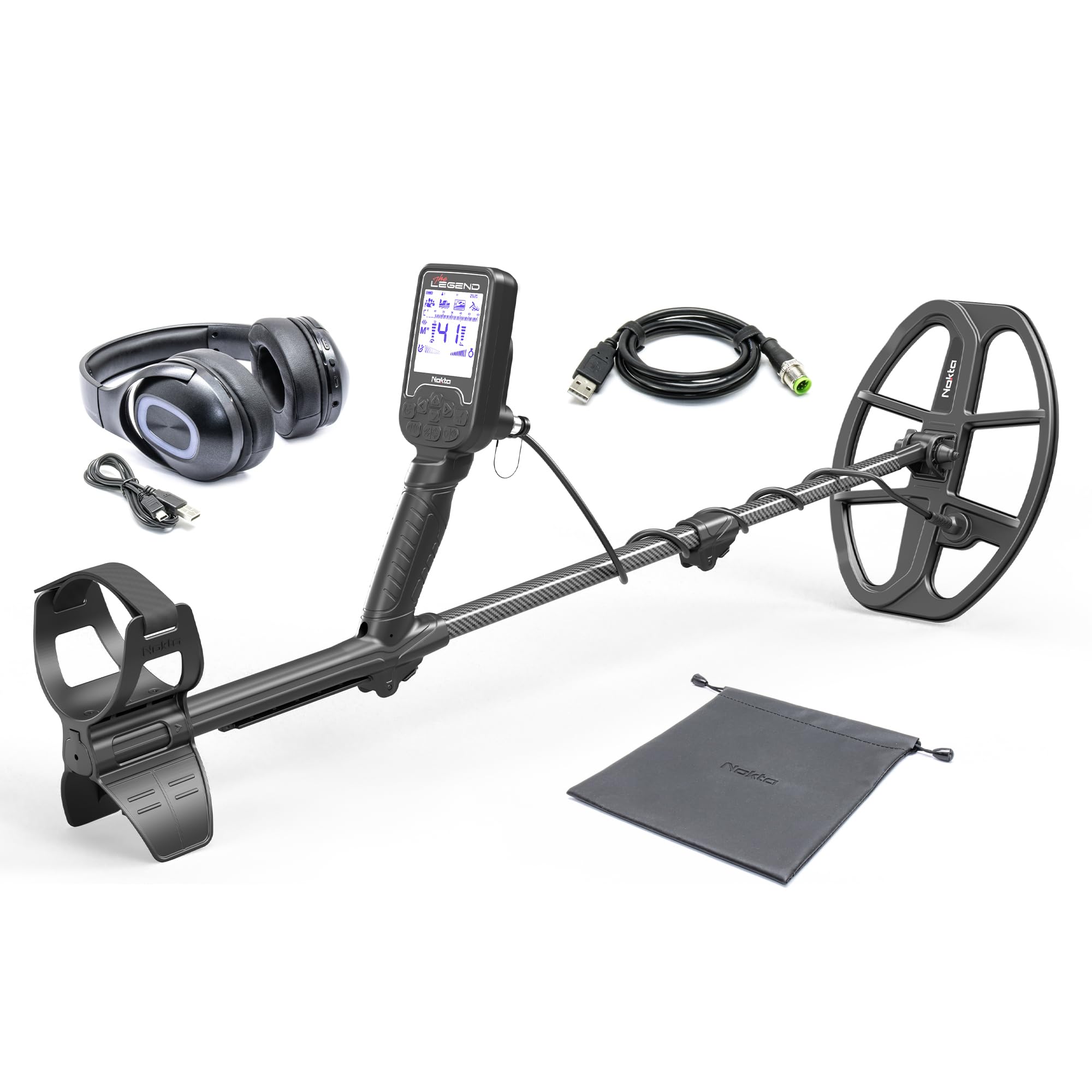 Nokta The Legend Metal Detector With Wireless Headphones, Professional Metal Detector Set (With Wireless Headphones)