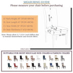 Springrico Green Chair Covers For Dining Room 6 Pack, Stretch Dining Chair Cover, Washable Spandex Kitchen Parsons Chair Slipcov