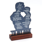 Dad Gifts For Fathers Day From Son, Birthday Gifts For Dad From Son, Fathers Day Sign Gifts For Dad From Son, Acrylic Hug Sign