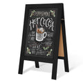 Teakmama A Frame Chalkboard 40X20 Standing Chalkboard Sign Chalk Board Sandwich Board Easel, Double Sided Blackboard For Busines