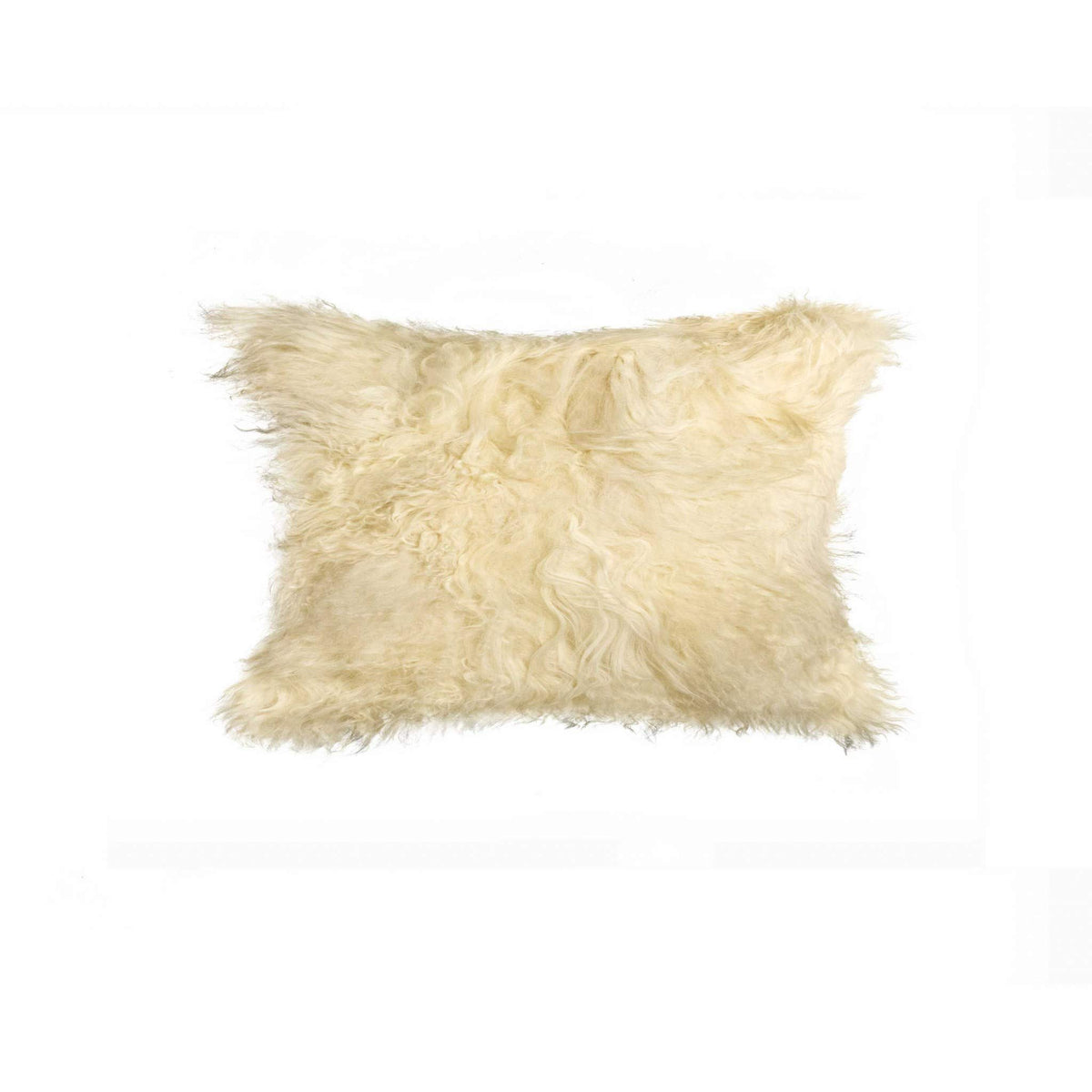 HomeRoots 12' x 20' x 5' Natural Sheepskin Pillow