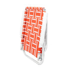 Lawn Chair Usa Orange And White Stripe Beach Chair - Lightweight, Durable And Perfect For Beach Lounging