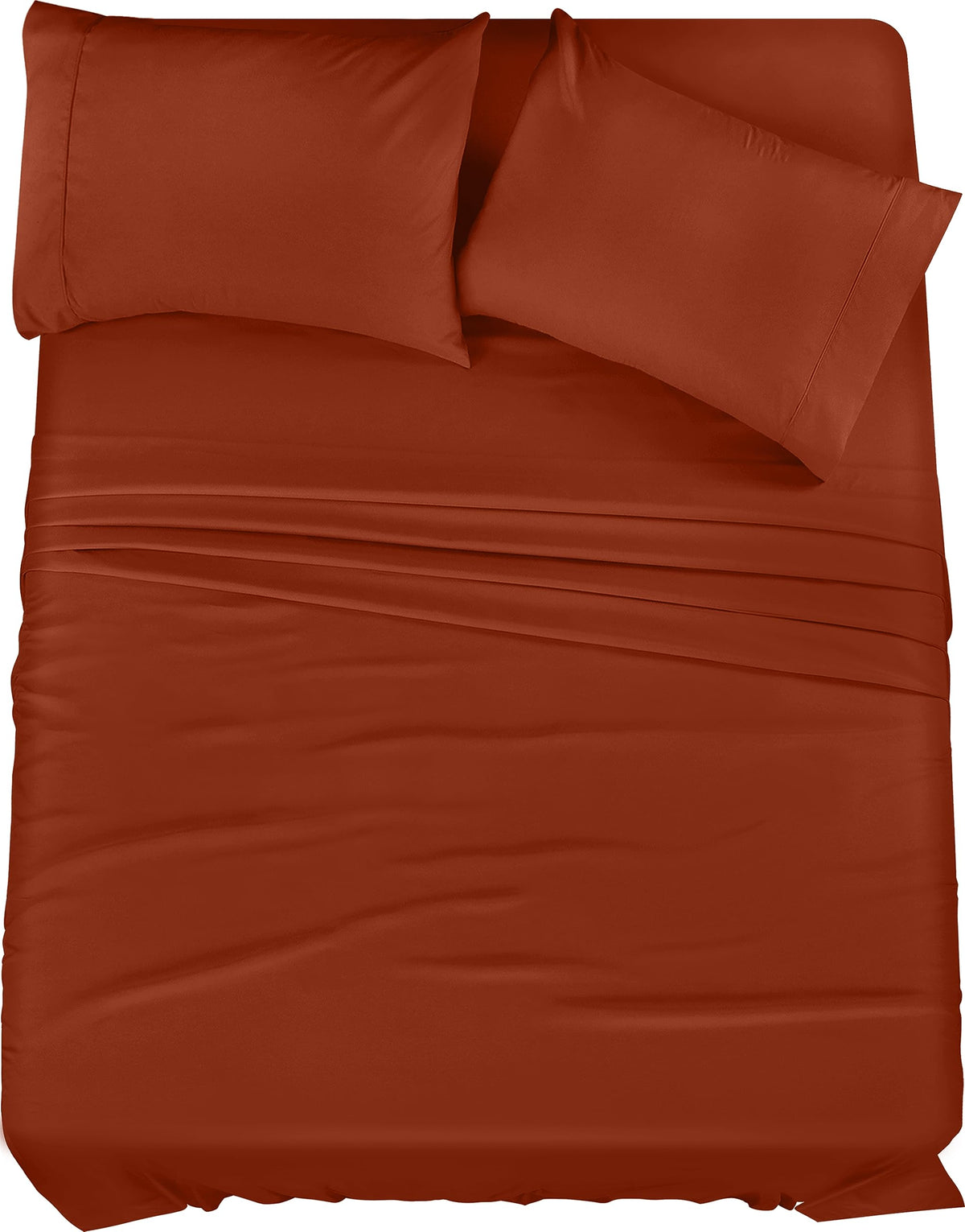 Utopia Bedding King Bed Sheets Set - 4 Piece Bedding - Brushed Microfiber - Shrinkage And Fade Resistant - Easy Care (King, Terr
