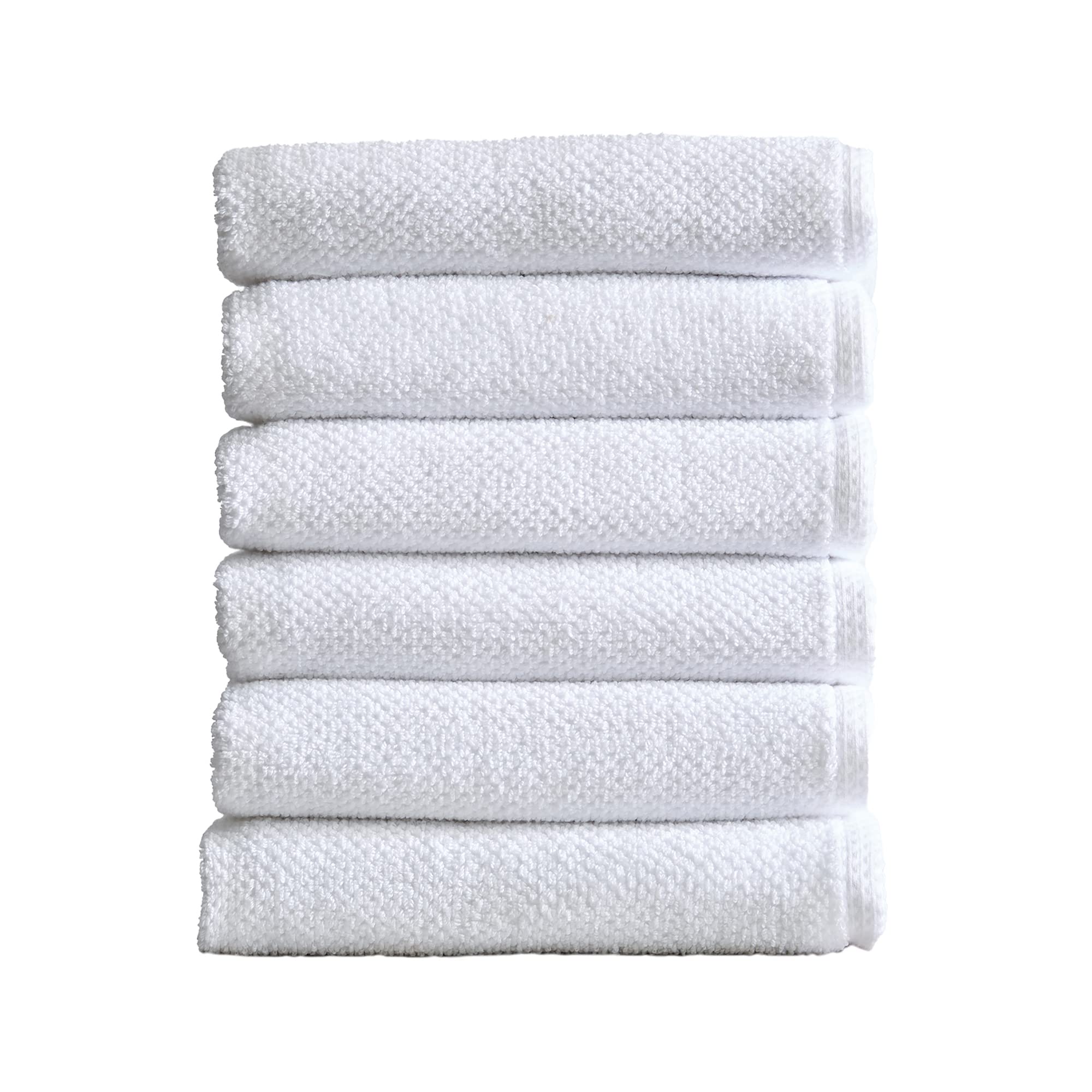 Great Bay Home 100% Cotton Hand Towel Set (16 X 28 Inches) Highly Absorbent, Textured Popcorn Weave Hand Towels. Acacia Collecti