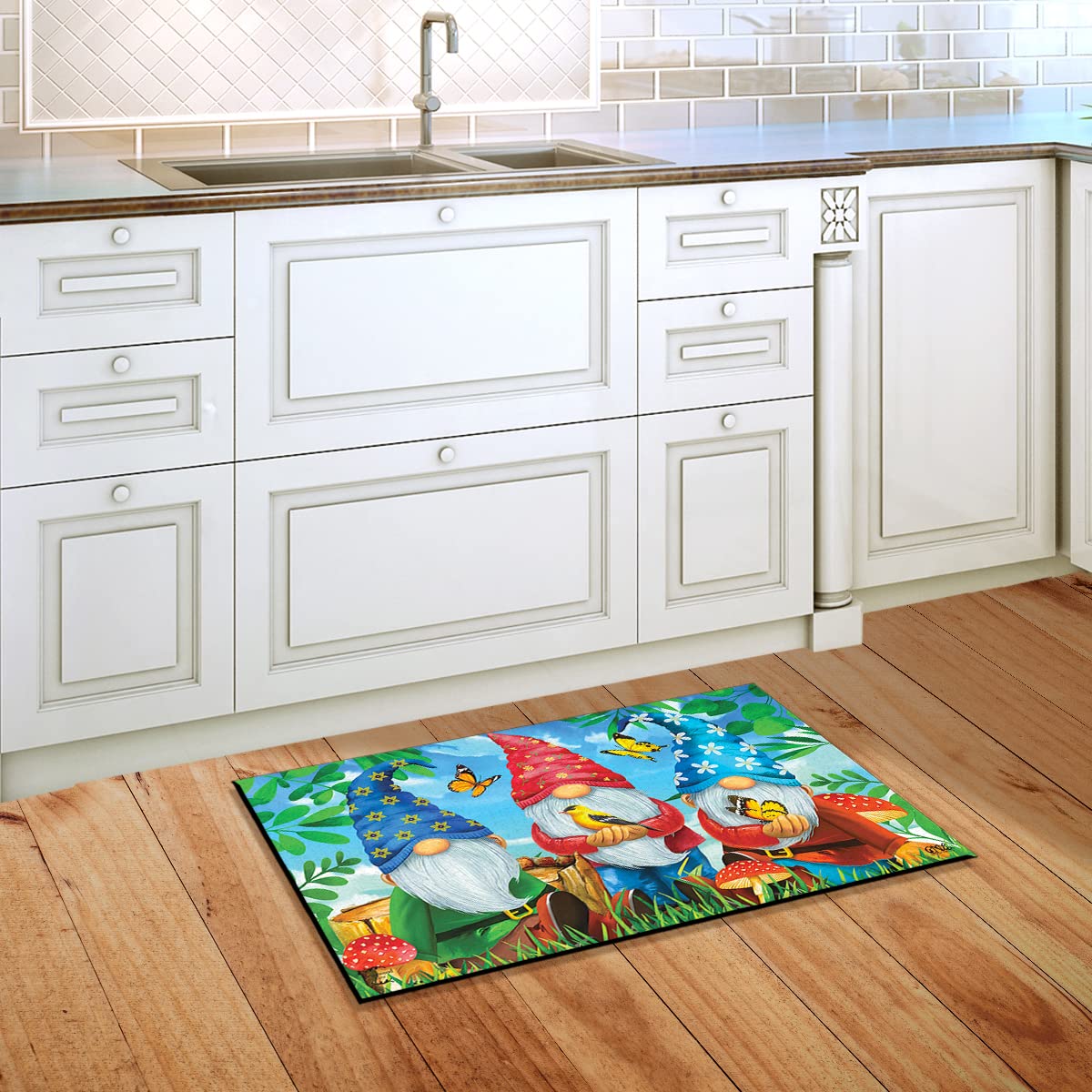 Briarwood Lane Gnome Sweet Gnome Spring Doormat Indoor Outdoor 30' X 18'
