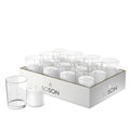 Simply Soson Votive Candles Bulk, 24 White Votive Candles with Glass, 10 Hours Burn time, Small Candles, Bulk Candles, Unscented